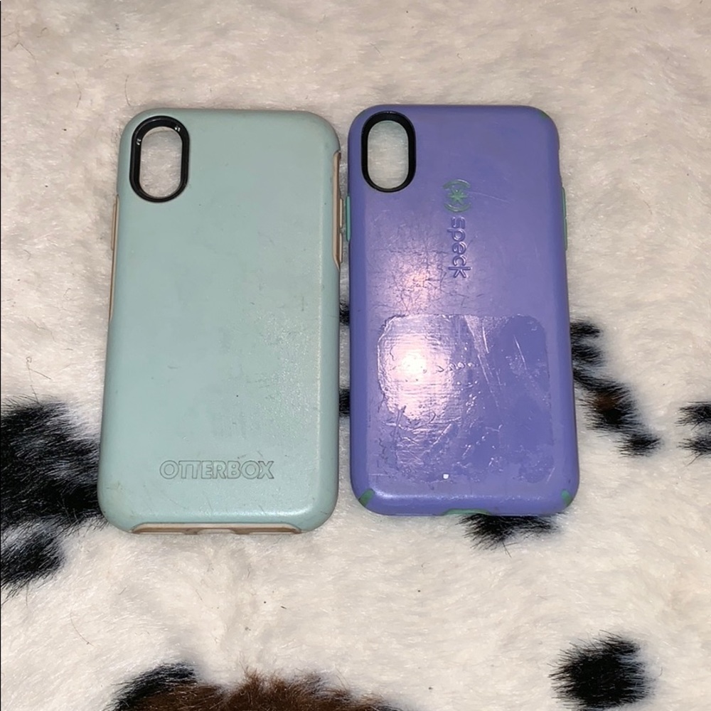 Otterbox and speck iPhone X case